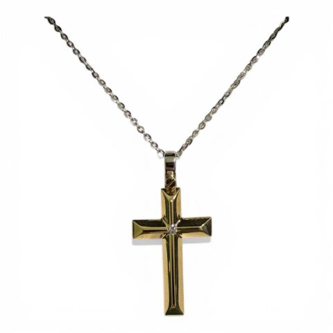 Collana Uomo In Oro Con Croce Zancan | EC817GB