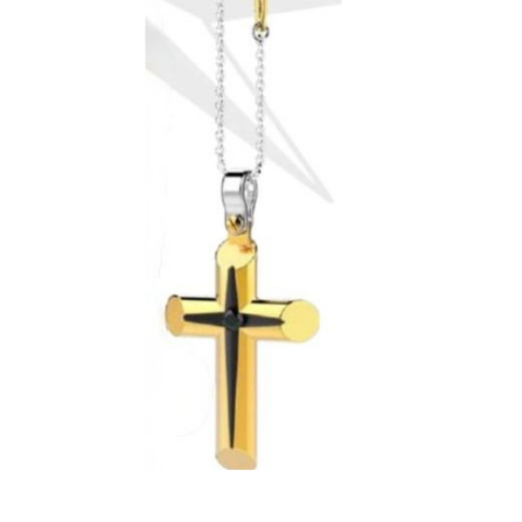 Collana Uomo In Oro Con Croce Zancan | EC816GB