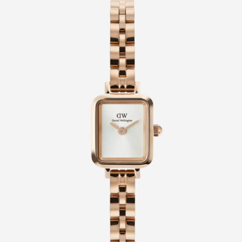 Orologio Quadro Mini Arch 3-link White Sunray Rose Gold Daniel Wellington | DW00100847