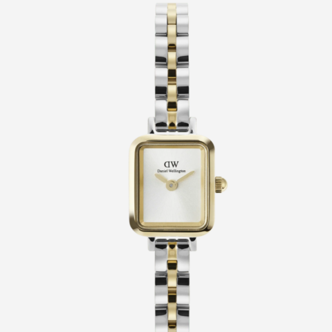 Orologio Quadro Mini Arch 3-Link Two Tone Gold Daniel Wellington | DW00100925