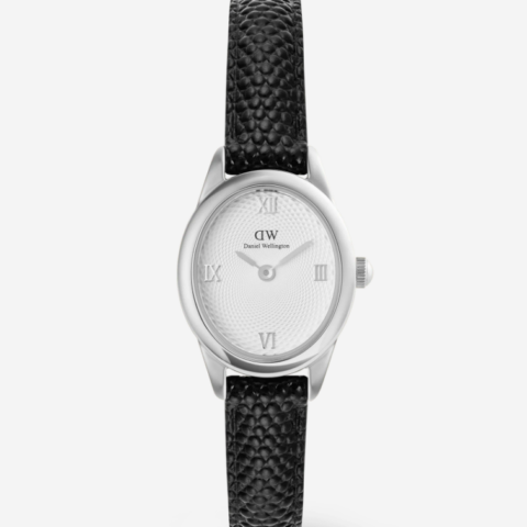 Orologio Ophelia Mini Black Lizard White Guilloché Silver Daniel Wellington | DW00100887