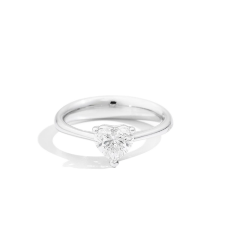 Anello Solitario In Oro Bianco E Diamante Naturale Recarlo Anniversary Love | R67SO012/021-14
