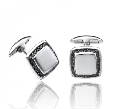 Gemelli Uomo In Argento E Zirconi Neri Chimento | 8T00165HP5000