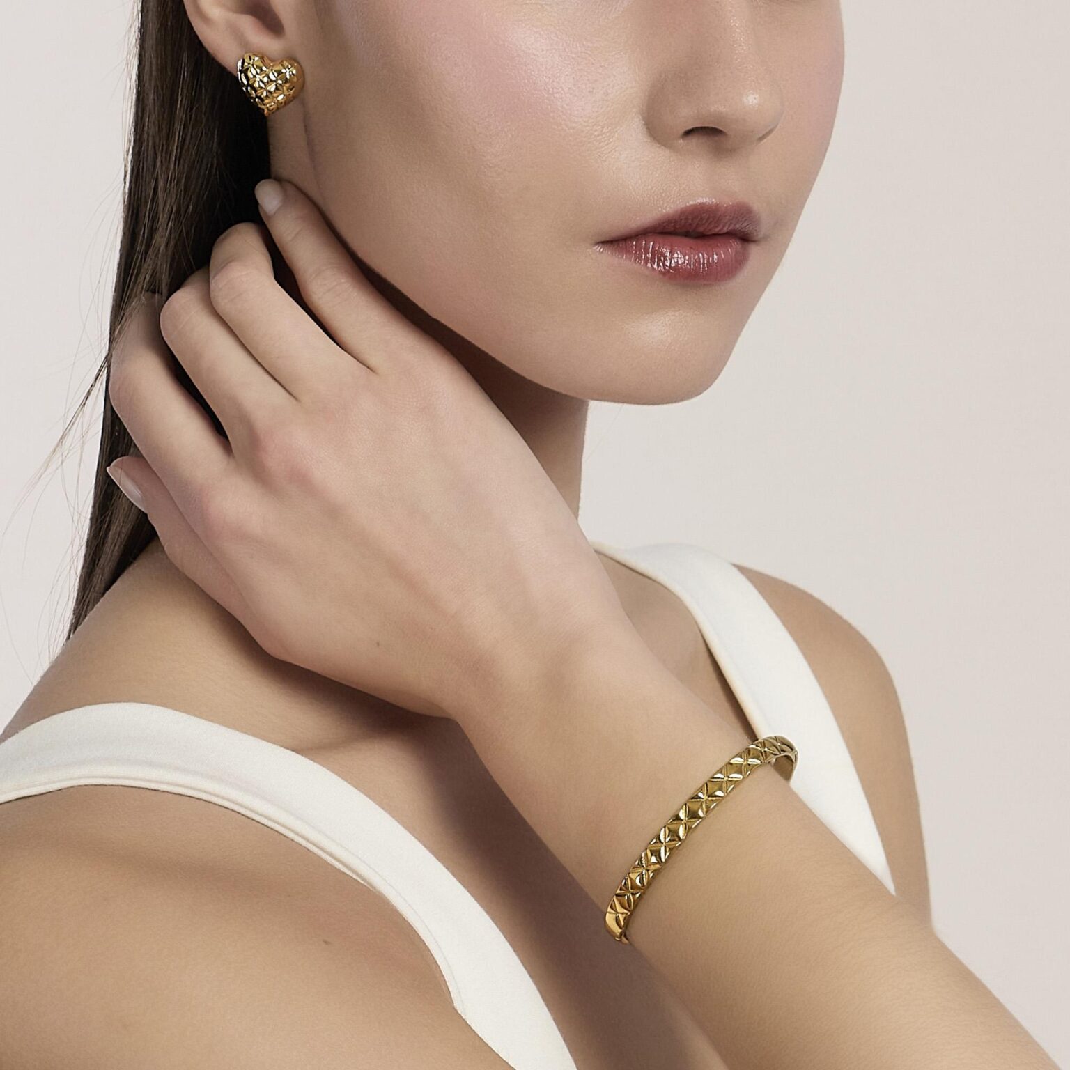 Bracciale Bangle Matelassé In Dorato Kidult | 831213 - immagine 3
