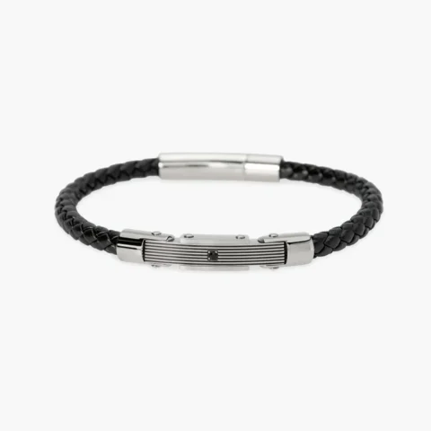 Bracciale Con Lab Leather E Piastra Centrale Kidult | 831172