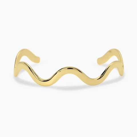 Bracciale Schiava Ondulato In Dorato Kidult | 831212