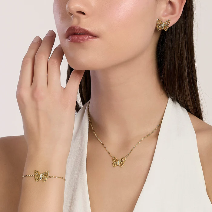 Bracciale Dorato Con Farfalla Kidult | 831220 - immagine 4