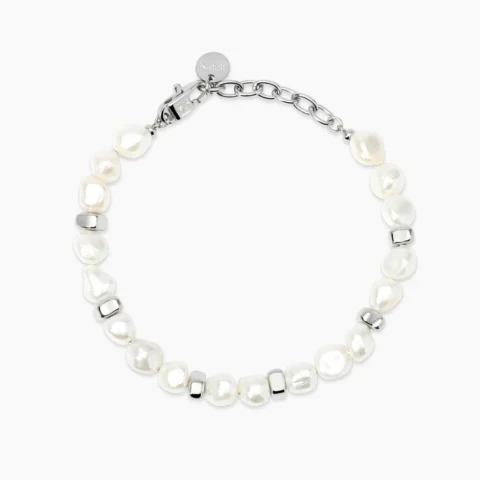 Bracciale In Acciaio E Perle Conchiglia Kidult | 831229