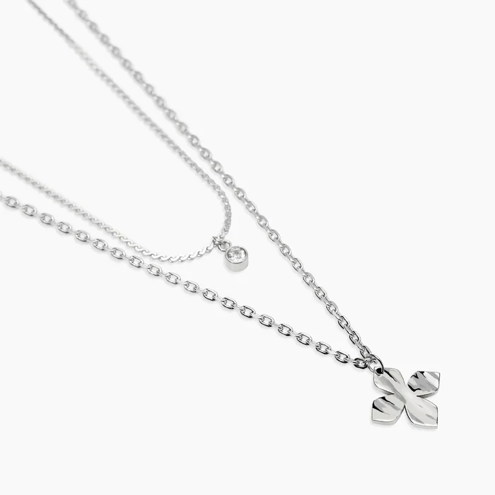 Girocollo Con Catene E Fiore Kidult | 851129 - immagine 2