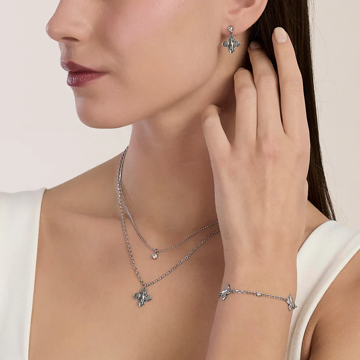 Girocollo Con Catene E Fiore Kidult | 851129 - immagine 3
