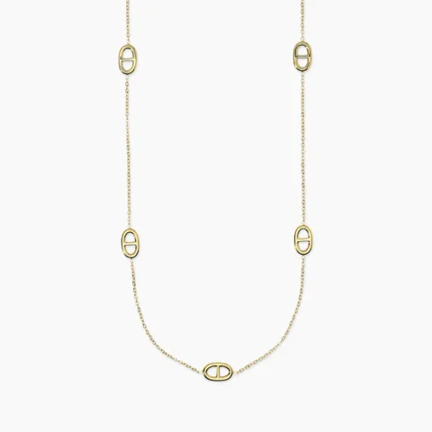 Collana Con Staffe In Acciaio Dorato Kidult | 851133