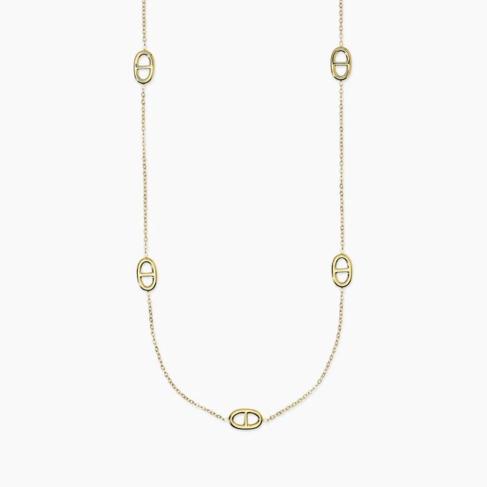 Collana Con Staffe In Acciaio Dorato Kidult | 851133