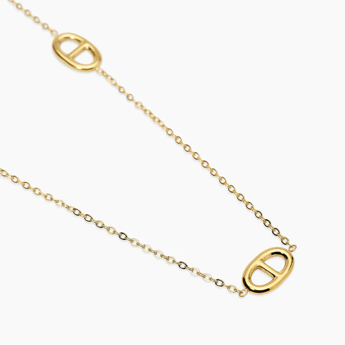 Collana Con Staffe In Acciaio Dorato Kidult | 851133 - immagine 2