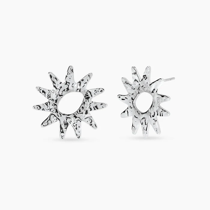 Orecchini Sole In Acciaio Martellato Kidult | 861125