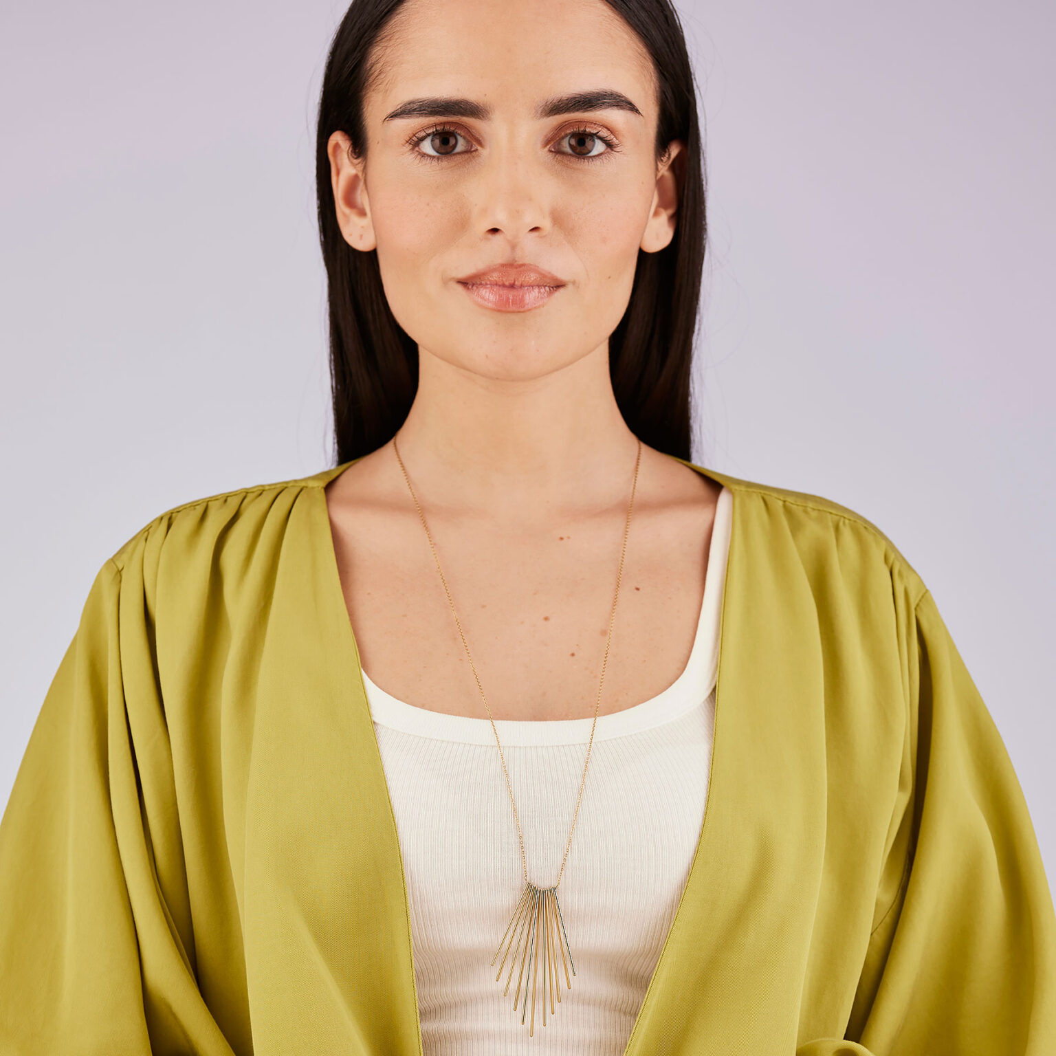 Collana Lunga Dorata Pendente Con Barrette Brosway | BAU04 - immagine 2