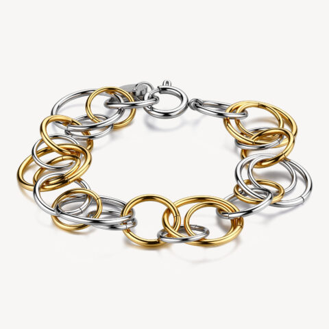 Bracciale Bicolor Con Cerchi Intersecati Brosway | BAU12