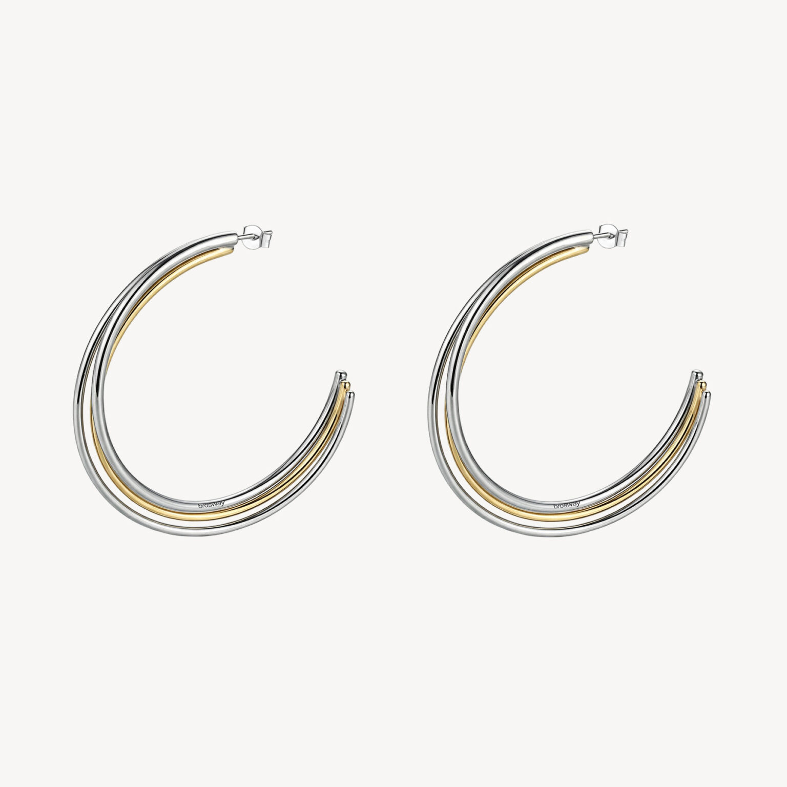 Orecchini A Cerchio Bicolor Brosway | BAU32