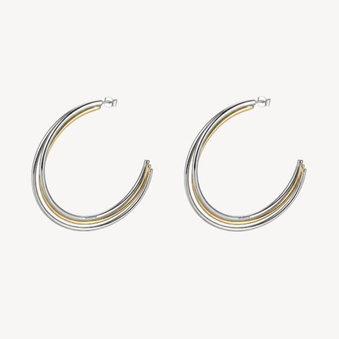 Orecchini A Cerchio Bicolor Brosway | BAU32