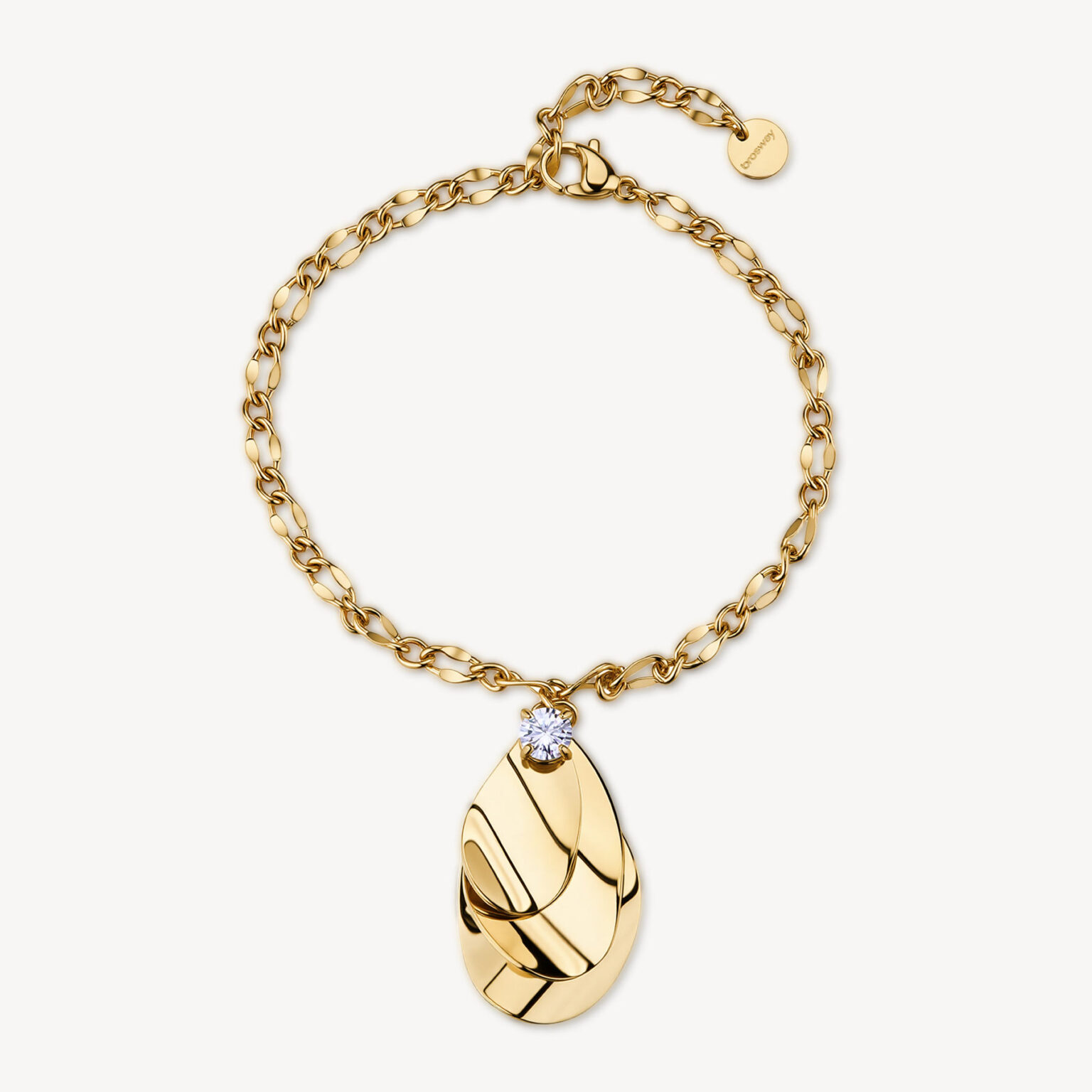 Bracciale Dorato Con Pendenti E Cristallo Brosway | BOM12