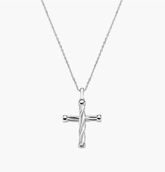 Collana in Ottone Rodiato Croce A Corda Amen | OTCLCRTRBBZ - immagine 2