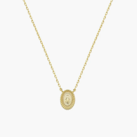 Collana In Ottone Placcato Oro 18k con Miracolosa Amen | OTCLMIPAG3