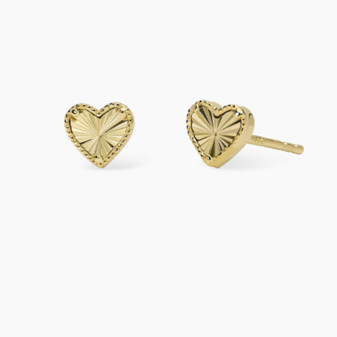 Orecchini Lobo A Cuore Dorati Mabina | 563981