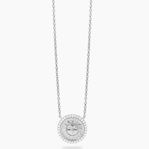 Girocollo Argento Con Ciondolo Sole Mabina | 553898