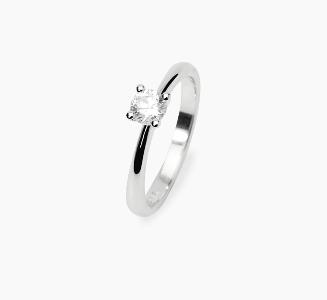 Anello Solitario Con Diamanti Lab-Grown 0,33 Carati Mabina | 523504-11 - immagine 3