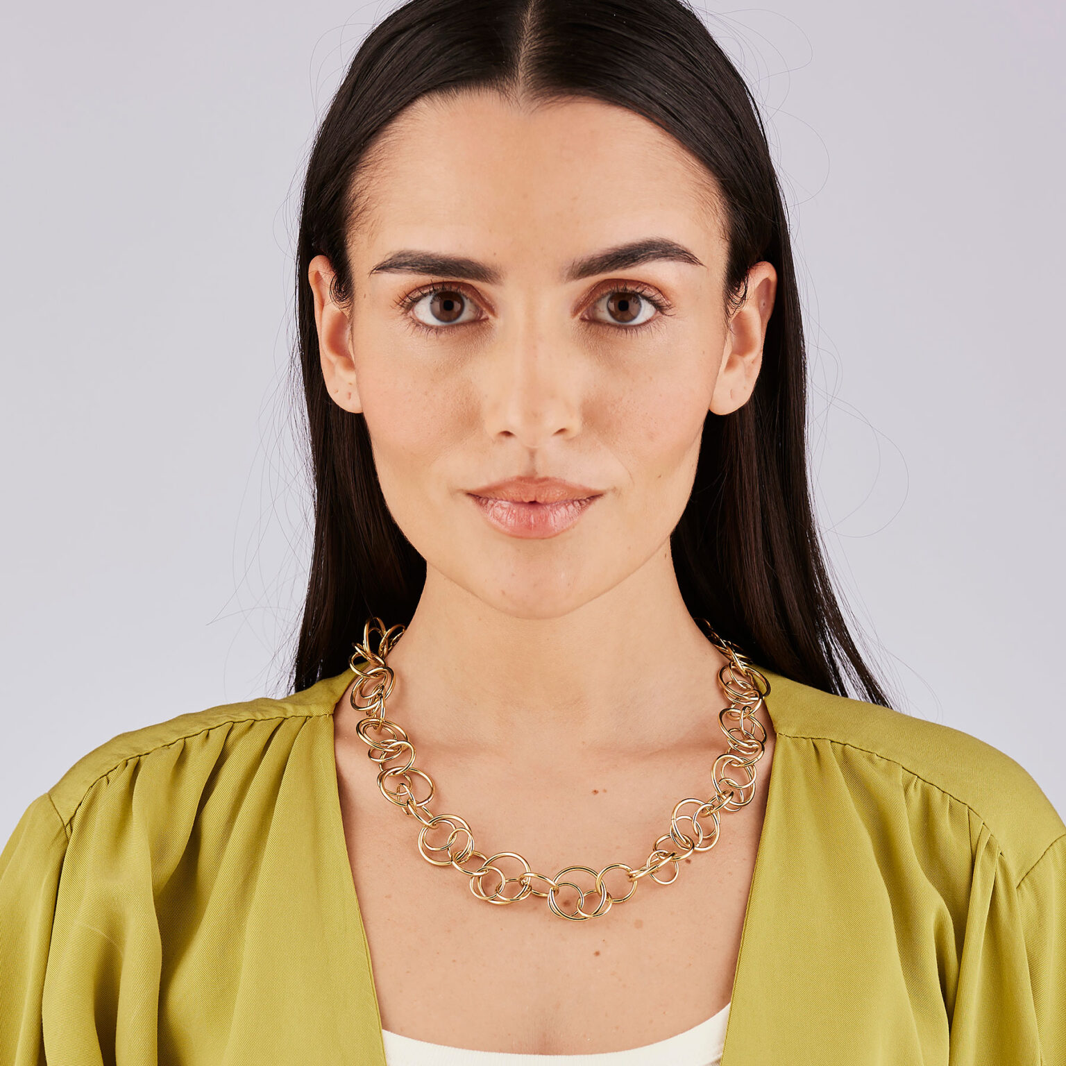 Collana Dorata Con Cerchi Intersecati Brosway | BAU06 - immagine 3