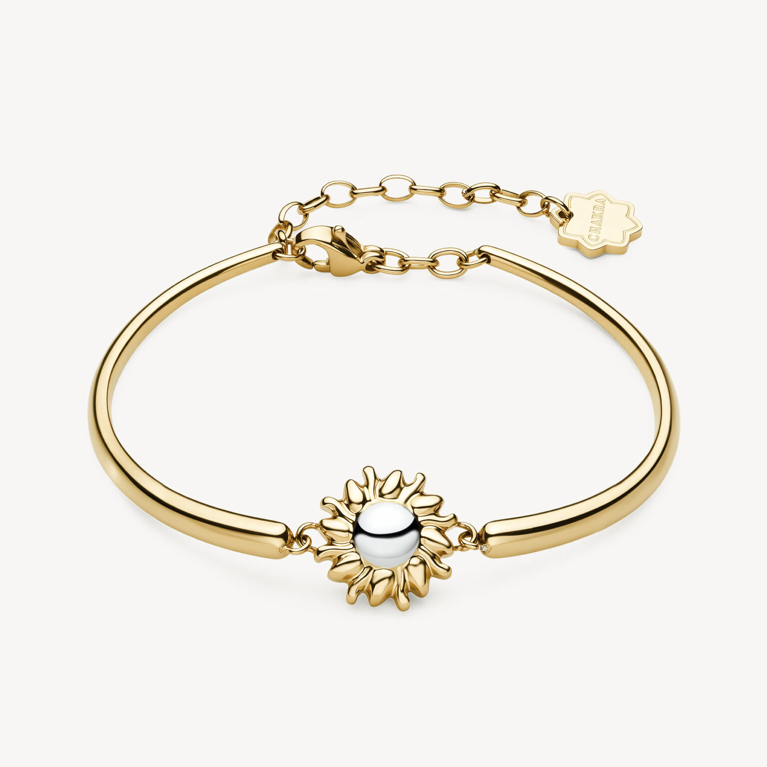 Bracciale Semirigido Dorato Con Sole Chakra Brosway | BHKB299