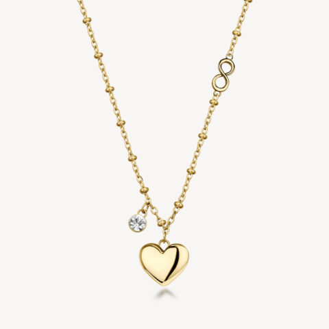Collana Dorata Amore Con Cuore Chakra Brosway | BHKLE04