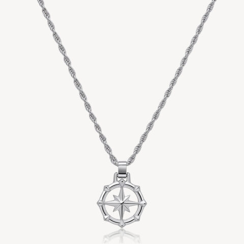 Collana Uomo Con Pendente Rosa Dei Venti Brosway | BWF03