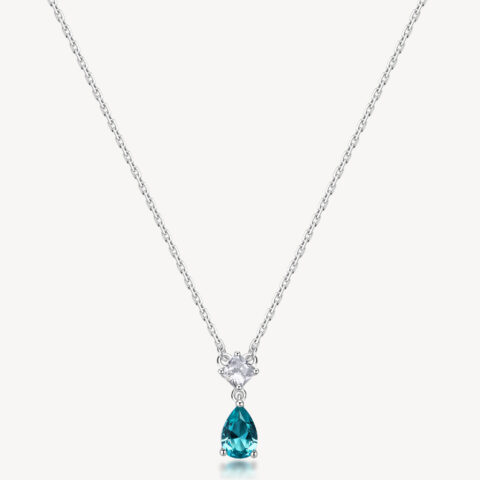 Collana Con Pendente Aqua Green Brosway Fancy | FAG03