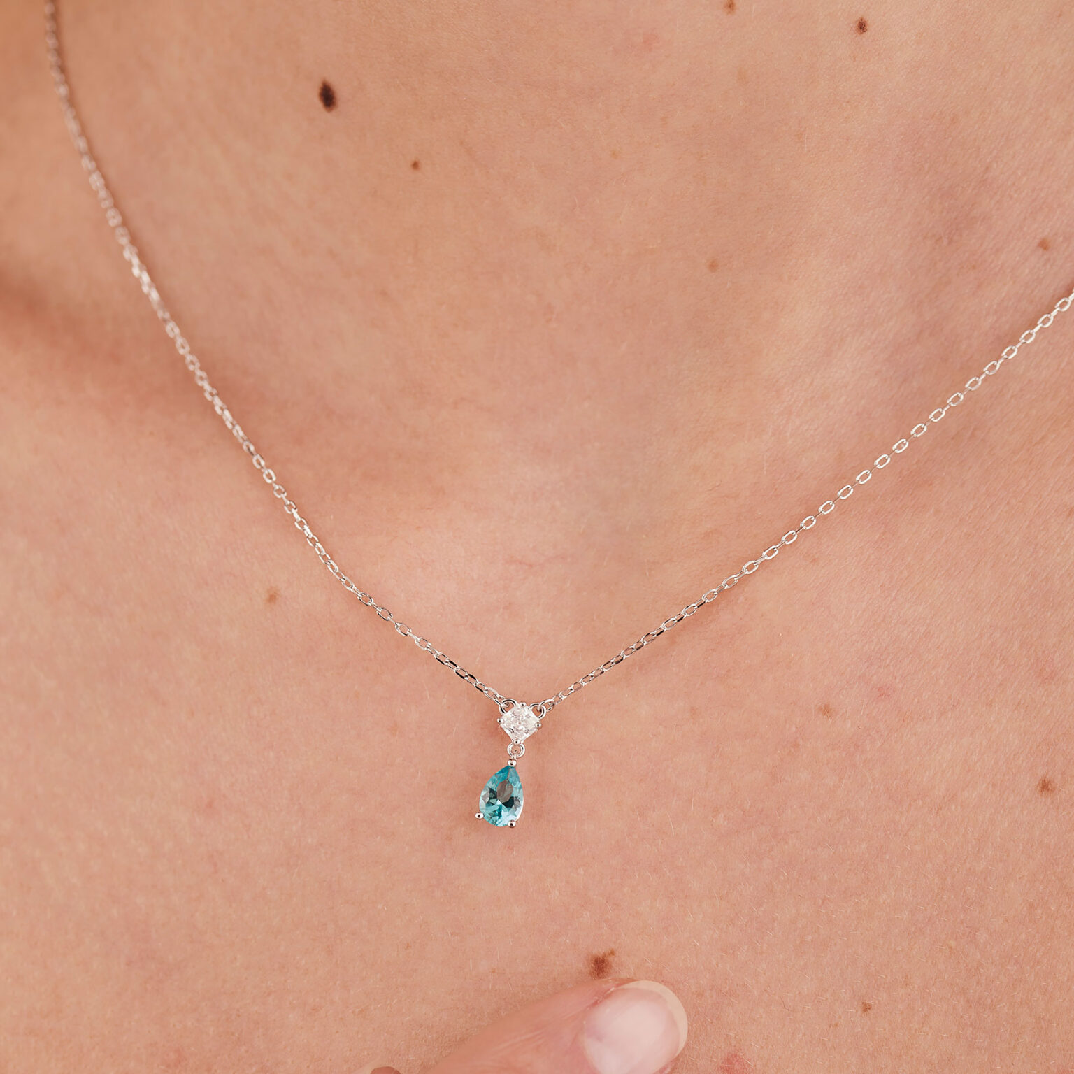 Collana Con Pendente Aqua Green Brosway Fancy | FAG03 - immagine 2
