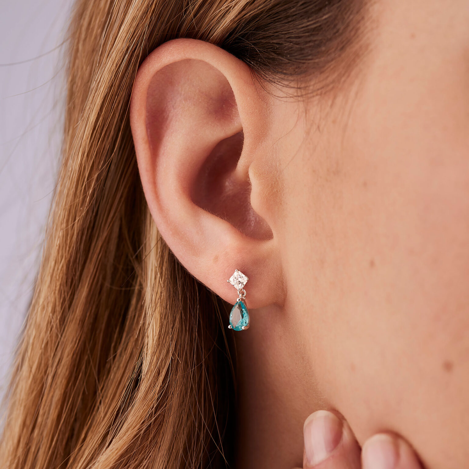 Orecchini Pendenti Aqua Green Brosway Fancy | FAG16 - immagine 2