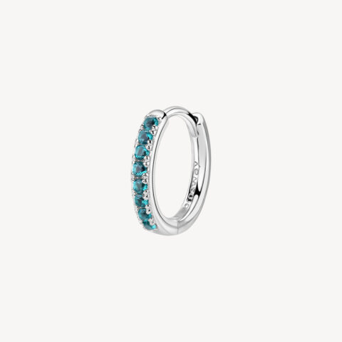 Orecchino A Cerchio Aqua Green Brosway Fancy | FAG17