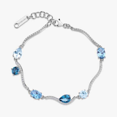 Bracciale Semirigido Zirconi Sapphire E Light Sapphire Brosway Fancy | FCL135