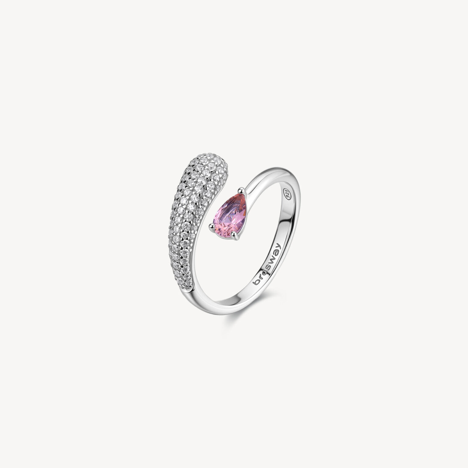 Anello Contrariè Con Zirconi Tender Pink Brosway Fancy | FTP19