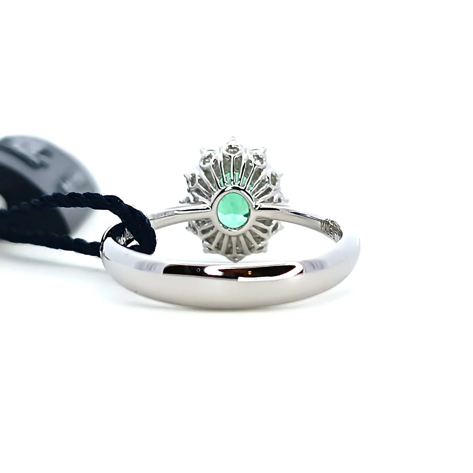 Anello In Oro Bianco Con Smeraldo E Brillantini Recarlo | R79CC001/SM030-14 - immagine 2