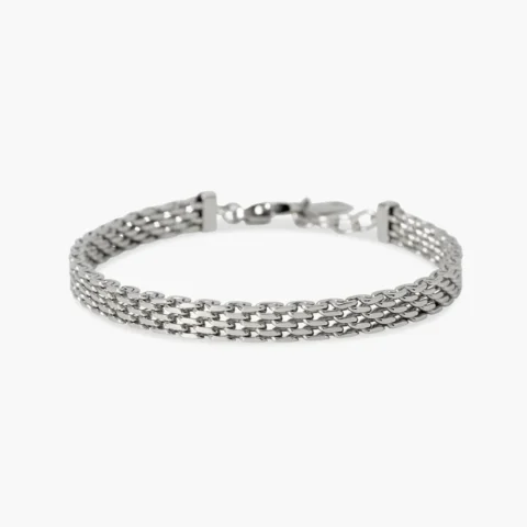 Bracciale In Acciaio Con Maglia Milano Kidult | 831166
