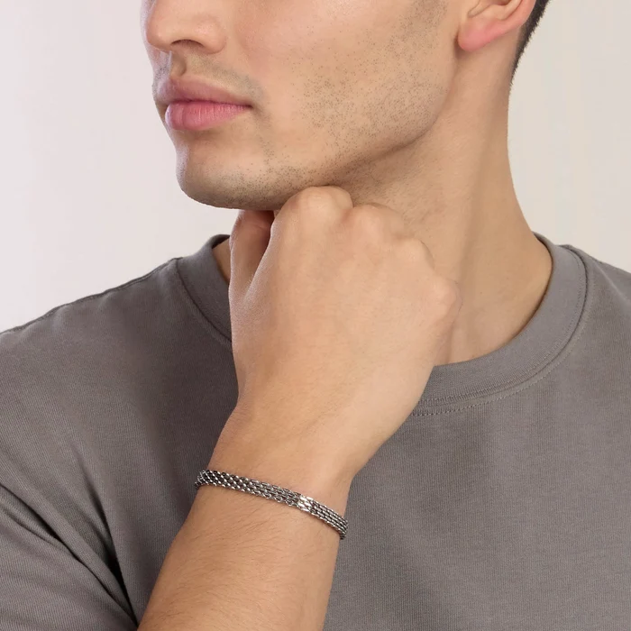 Bracciale In Acciaio Con Maglia Milano Kidult | 831166 - immagine 4