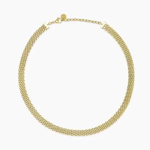 Girocollo Dorato Regolabile Con Catena Mesh Kidult | 851142