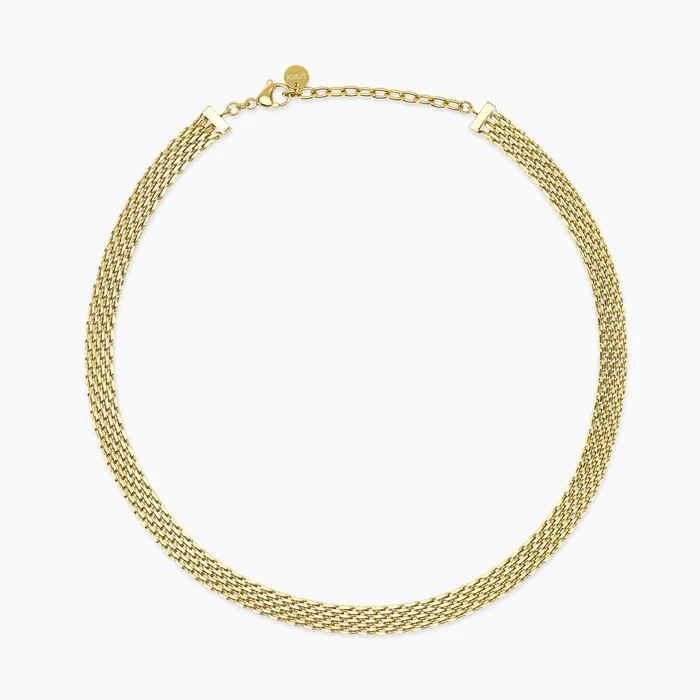 Girocollo Dorato Regolabile Con Catena Mesh Kidult | 851142