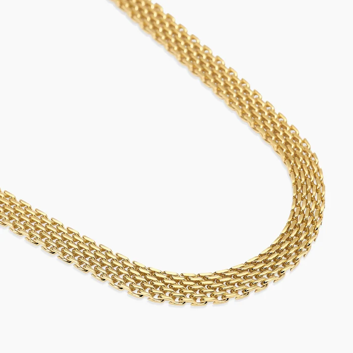 Girocollo Dorato Regolabile Con Catena Mesh Kidult | 851142 - immagine 2