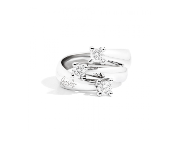 Anello Eternity In Oro Bianco E Diamanti Recarlo | R02TY677/054-15