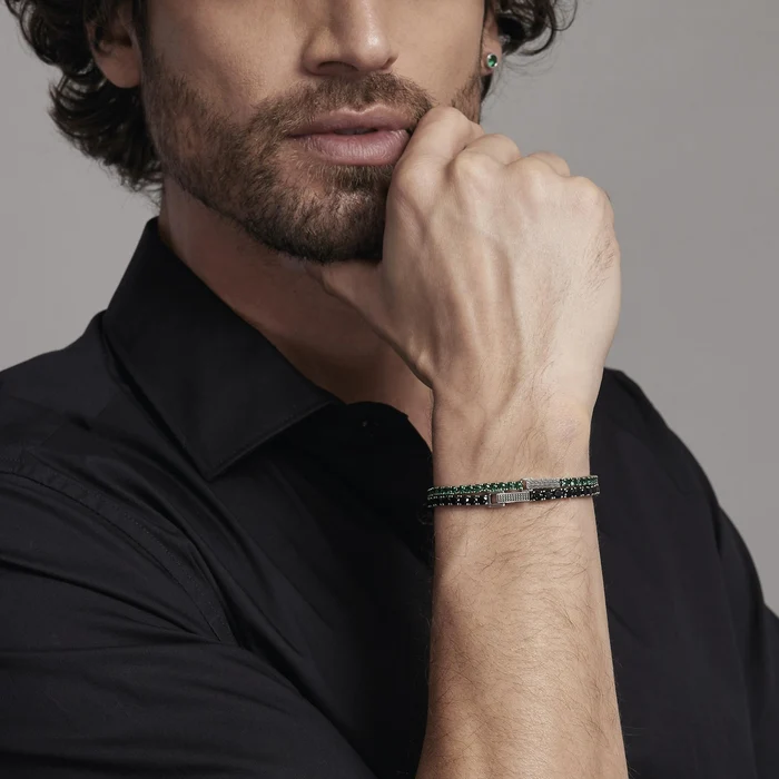 Bracciale Tennis Con Zirconi Neri Gioielli Mabina | 533580-S - immagine 3