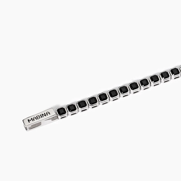 Bracciale Tennis Uomo Con Zirconi Ottagonali Mabina | 533978-20 - immagine 2