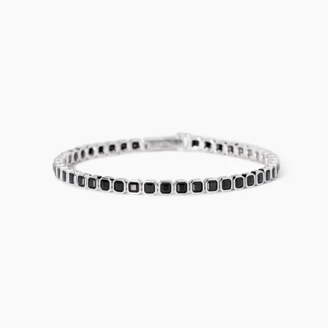 Bracciale Tennis Uomo Con Zirconi Ottagonali Mabina | 533978-19