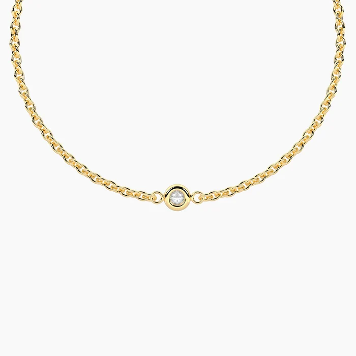 Bracciale Infinity In Acciaio Dorato Con Diamante Lab-Grown Kidult | 732405 - immagine 3