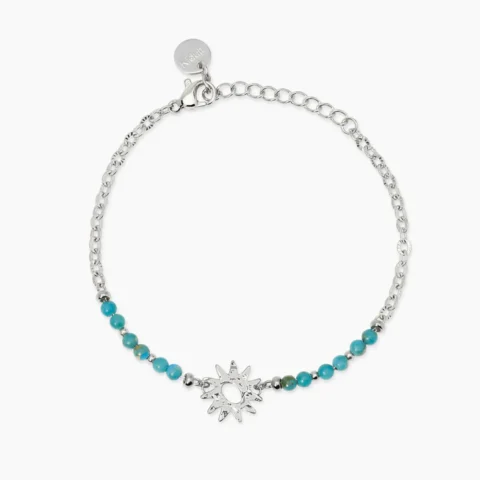 Bracciale Con Diaspro Azzurro E Sole Kidult | 831222